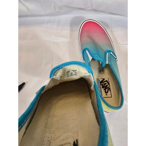 Vans Slip On Ultracush Fade Pink Blue Casual Skate Shoes Women's 8.5 / Mens 7 - Picture 4 of 6